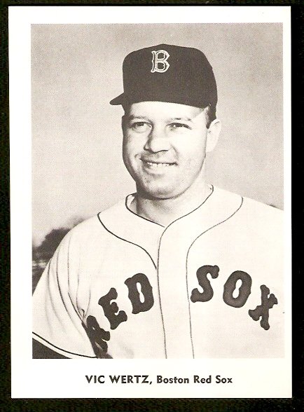 1960 JAY PUBLISHING BOSTON RED SOX VIC WERTZ PICTURE PACK PHOTO