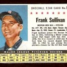 BOSTON RED SOX FRANK SULLIVAN 1961 POST CEREAL # 55