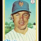 NEW YORK METS JOHN STEARNS 1978 TOPPS # 334 EX/NM