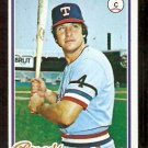 TEXAS RANGERS JOHN ELLIS 1978 TOPPS # 438 EX/EM