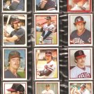 1981-84 CLEVELAND INDIANS 25 DIFF TOPPS STICKERS BLYLEVEN CHARBONEAU HARRAH SUTCLIFFE THORNTON HAYES