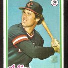 CLEVELAND INDIANS JOHNNY GRUBB 1978 TOPPS # 608 NM