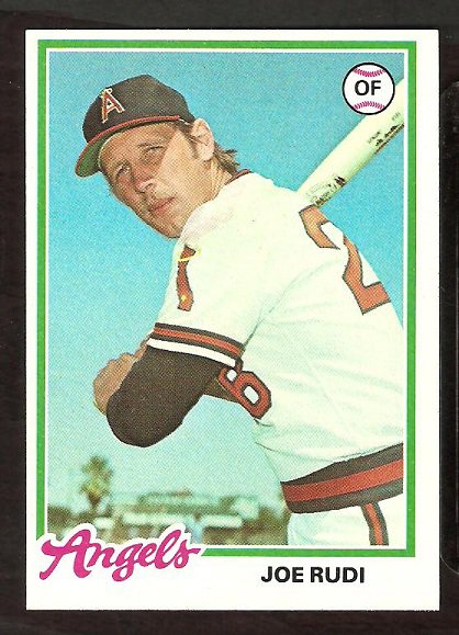 CALIFORNIA ANGELS JOE RUDI 1978 TOPPS # 635 NM SOC