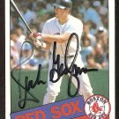 BOSTON RED SOX RICH GEDMAN AUTOGRAPH SIGNED 1985 TOPPS # 529