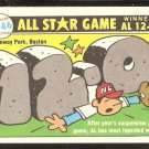 1981 FLEER 1946 ALL STAR GAME 12-0 A.L. W/ MILWAUKEE BREWERS STICKER ON BACK 1981 FLEER 1946 ALL STAR GAME 12-0 A.L. W/ MILWAUKEE BREWERS STICKER ON BACK