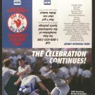 1987 BOSTON RED SOX SCHEDULE FLYER W/ BILL BUCKNER AUTOGRAPH (deceased 2019)