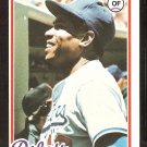 LOS ANGELES DODGERS DUSTY BAKER 1978 TOPPS # 668 NM