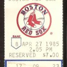 KANSAS CITY ROYALS BOSTON RED SOX 1985 TICKET GEORGE BRETT WADE BOGGS + xx KANSAS CITY ROYALS BOSTON RED SOX 1985 TICKET GEORGE BRETT WADE BOGGS + xx