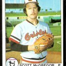 BALTIMORE ORIOLES SCOTT McGREGOR 1979 TOPPS # 393