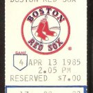 CHICAGO WHITE SOX BOSTON RED SOX 1985 TICKET JIM RICE TONY ARMAS BILL BUCKNER xx CHICAGO WHITE SOX BOSTON RED SOX 1985 TICKET JIM RICE TONY ARMAS BILL BUCKNER xx