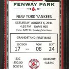 NEW YORK YANKEES BOSTON RED SOX 2011 TICKET DEREK JETER TEIXEIRA ELLSBURY xx NEW YORK YANKEES BOSTON RED SOX 2011 TICKET DEREK JETER TEIXEIRA ELLSBURY xx