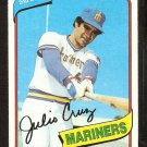 SEATTLE MARINERS JULIO CRUZ 1980 TOPPS # 32 NR MT