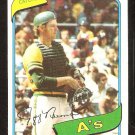 OAKLAND ATHLETICS JEFF NEWMAN 1980 TOPPS # 34 NR MT