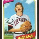 CLEVELAND INDIANS RICK WAITS 1980 TOPPS # 168 NM