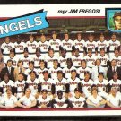 CALIFORNIA ANGELS TEAM CARD UNMARKED CHECKLIST 1980 TOPPS # 214 NR MT