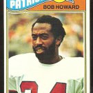NEW ENGLAND PATRIOTS BOB HOWARD 1977 TOPPS # 88