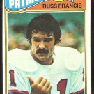 NEW ENGLAND PATRIOTS RUSS FRANCIS 1977 TOPPS # 251