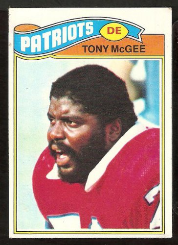 NEW ENGLAND PATRIOTS TONY McGEE 1977 TOPPS # 378 VG