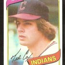 Cleveland Indians Ted Cox 1980 Topps Baseball Card # 252 nr mt Cleveland Indians Ted Cox 1980 Topps Baseball Card # 252 nr mt
