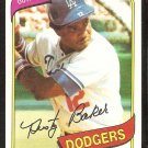 Los Angeles Dodgers Dusty Baker 1980 Topps Baseball Card # 255 nr mt