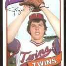 Minnesota Twins Roger Erickson 1980 Topps Baseball Card # 256 nr mt