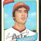 Houston Astros Bruce Bochy 1980 Topps Baseball Card # 289 nr mt