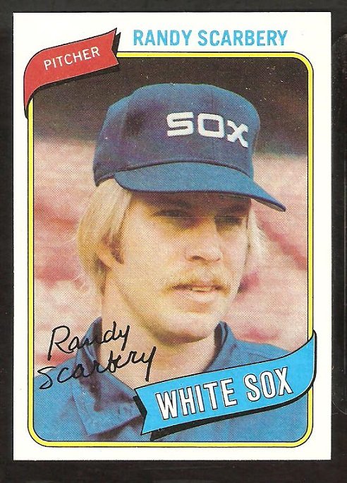 Chicago White Sox Randy Scarbery 1980 Topps Baseball Card # 291 nr mt