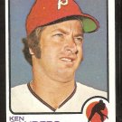 Philadelphia Phillies Ken Sanders 1973 Topps Baseball Card # 246