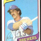 Milwaukee Brewers Ray Fosse 1980 Topps Baseball Card # 327 nr mt
