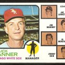 Chicago White Sox Chuck Tanner and Coaches 1973 Topps Baseball Card # 356 ex mt