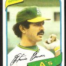 Oakland Athletics Tony Armas 1980 Topps Baseball Card # 391 nr mt