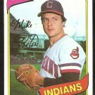 Cleveland Indians Mike Paxton 1980 Topps Baseball Card # 388 ex/em