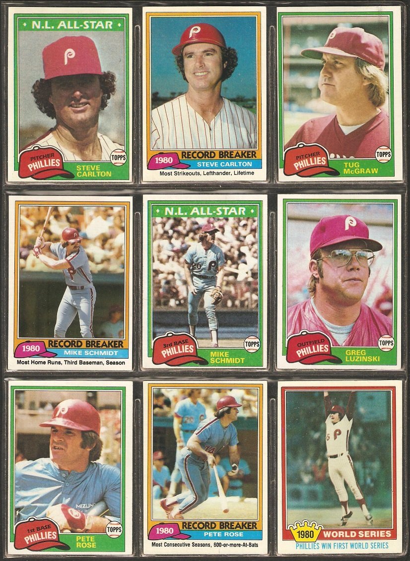 1981 Topps Steve Carlton 1980 Record Breaker Philadelphia