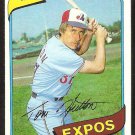Montreal Expos Tom Hutton 1980 Topps Baseball Card #427 nr mt