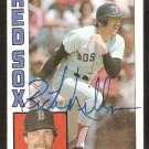 Boston Red Sox Rick Miller Signed Autograph 1984 Topps Baseball Card # 344