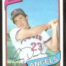 California Angels Tom Donohue 1980 Topps Baseball Card #454 nr mt
