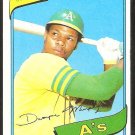 Oakland Athletics Dwayne Murphy 1980 Topps Baseball Card # 461 nr mt Oakland Athletics Dwayne Murphy 1980 Topps Baseball Card # 461 nr mt