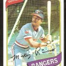Texas Rangers Mickey Rivers 1980 Topps Baseball Card # 485 nr mt Texas Rangers Mickey Rivers 1980 Topps Baseball Card # 485 nr mt