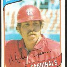 St Louis Cardinals Mike Tyson 1980 Topps Baseball Card # 486 nr mt