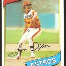 Houston Astros Tom Dixon 1980 Topps Baseball Card # 513 nr mt