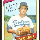 Los Angeles Dodgers Doug Rau 1980 Topps Baseball Card # 527 nr mt