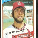 St Louis Cardinals Will McEnaney 1980 Topps Baseball Card # 563 St Louis Cardinals Will McEnaney 1980 Topps Baseball Card # 563