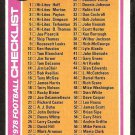 1978 Topps Football Card Checklist # 107 cards 1-132 unmarked