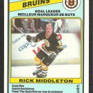 BOSTON BRUINS TEAM LEADERS RICK MIDDLETON 1984 OPC O PEE CHEE # 352