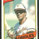 Baltimore Orioles Ken Singleton 1980 O-Pee-Chee OPC Baseball Card #178 nr mt
