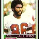 New England Patriots Stanley Morgan All Pro 1981 Topps Football Card #290 nr mt New England Patriots Stanley Morgan All Pro 1981 Topps Football Card #290 nr mt