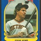 1981 FLEER STAR STICKER CARD # 7 DETROIT TIGERS STEVE KEMP