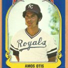 Kansas City Royals Amos Otis 1981 Fleer Star Sticker Baseball Card # 28
