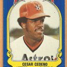 Houston Astros Cesar Cedeno 1981 Fleer Star Sticker Baseball Card # 35