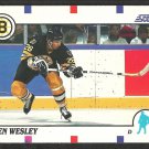 Boston Bruins Glen Wesley 1990 Score Hockey Card # 97